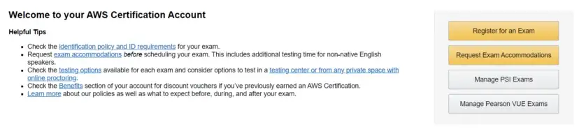 Cuenta de AWS Certifications