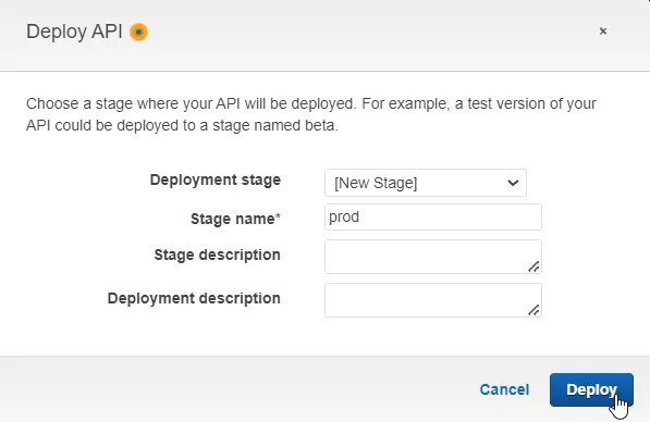 Configuración de la etapa de despliegue